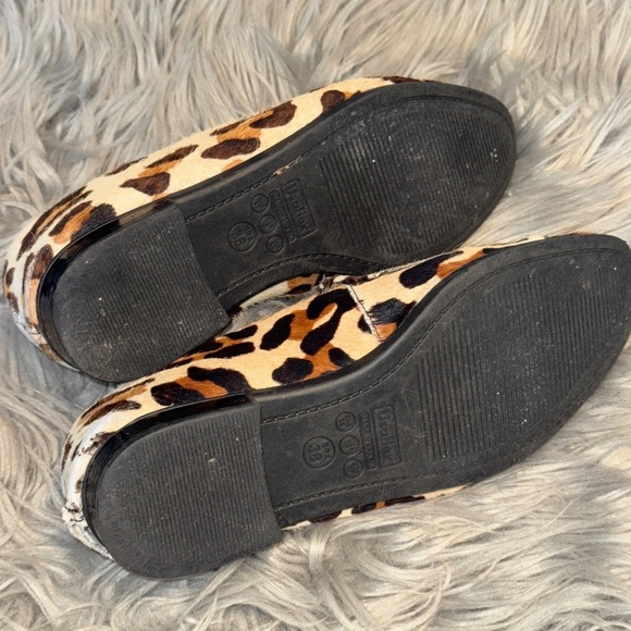 Usaflex Brazilian Calf Hair Leather Leopard Print Driving Loafer Flats Size 7 - Picture 4 of 7